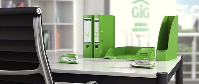 Leitz 55020050 Ergonomic Metal Stapler, Light Green