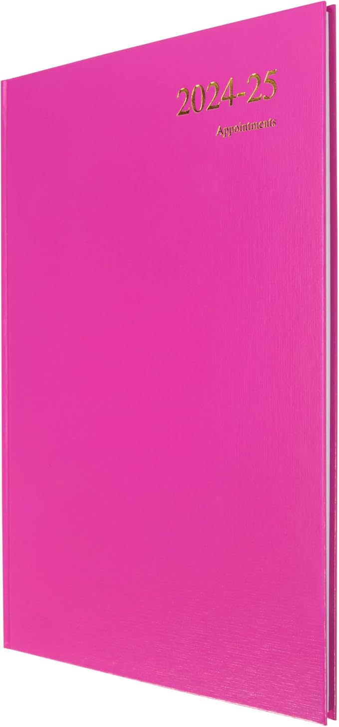 Collins Essential A4 Academic Year 2024-25 Week to View Diary - Pink - Mid Year Academic Planner for Students and Teachers - ESSA43M.50-2425 - July 2024 to July 2025