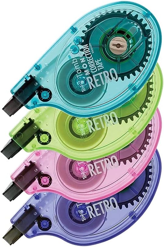 Single-line Bright Dispnsr Correction Tapes (Pack of 4)
