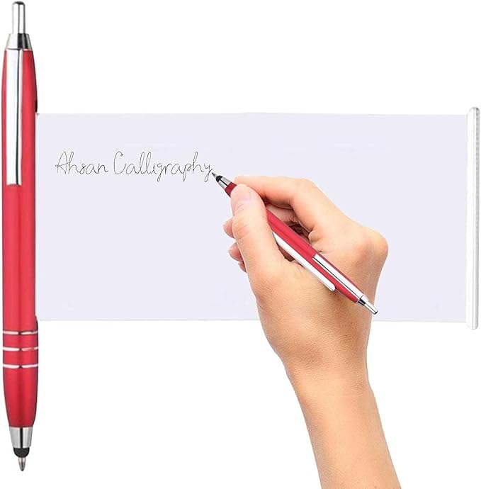 2Pcs Red Pen With Cheat Sheet,Retractable Paper Ball Point Pens, Writing and Correction Supplies, For School Office Color Ballpoint Pens with Paper Scroll Inside