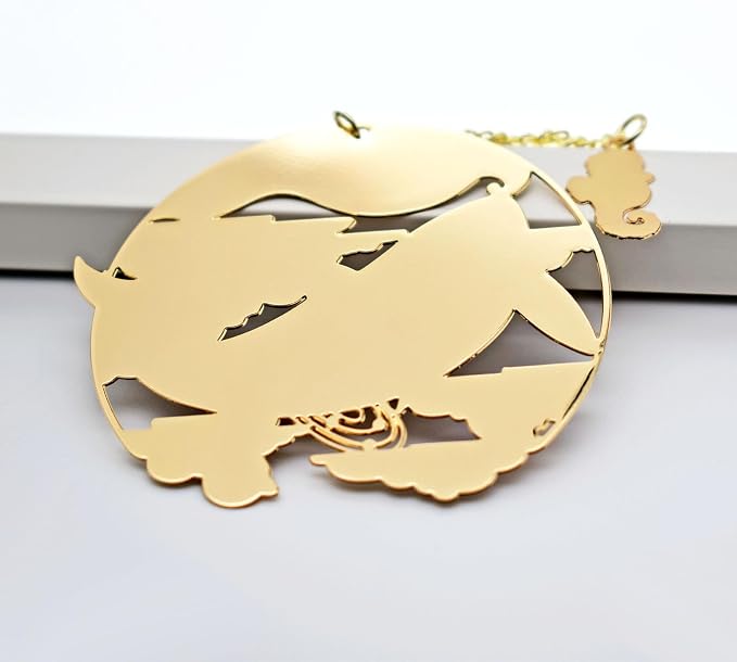 BLBMH Metal Cute Bookmarks for Women Book Lovers Friends Girls Readers Birthday Gifts Unique Graduation Gifts - Whale with Moon