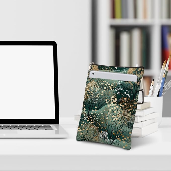 Abstract Tree Leaf Book Sleeve Accessories Cover Book Protector Christmas Birthday Boss Day Books Lovers Gifts Bookish Books Club Gifts for Readers Women Librarian Coworker Mom