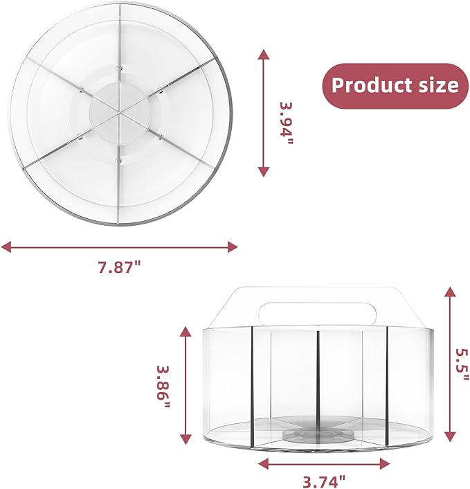 Absonic 250pcs Acrylic Pencil Holder Marker Organizer, 360-Degree Rotating Pen Holder, Crayon Organizers for Kids Pencil Organizer Caddy Art Supply Lazy Susan Organizer for Desk Home School Office