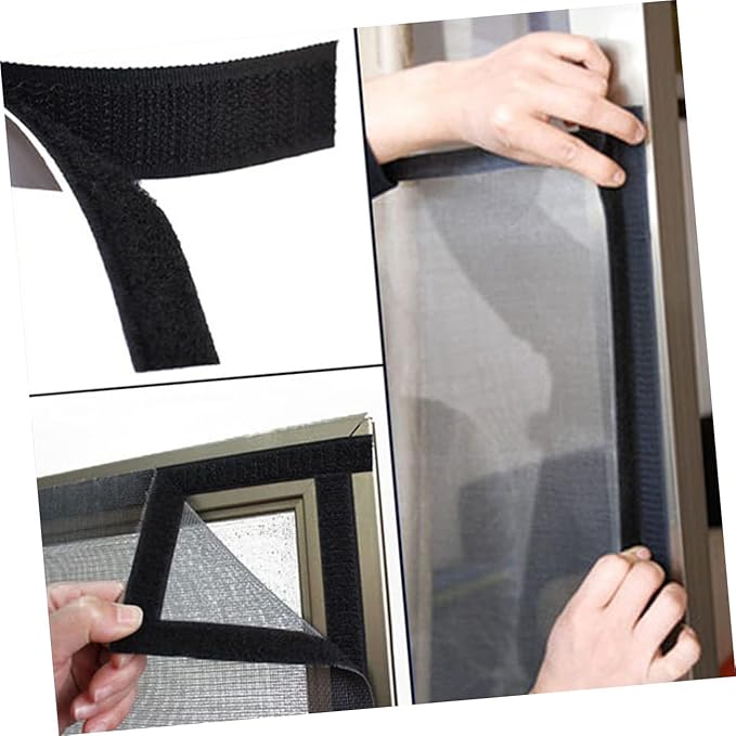 NUOBESTY Sticky Hooks Loop Adhesive Tape 2cm x 5m Durable Woven Nylon -Length Cables Electronics and Furniture