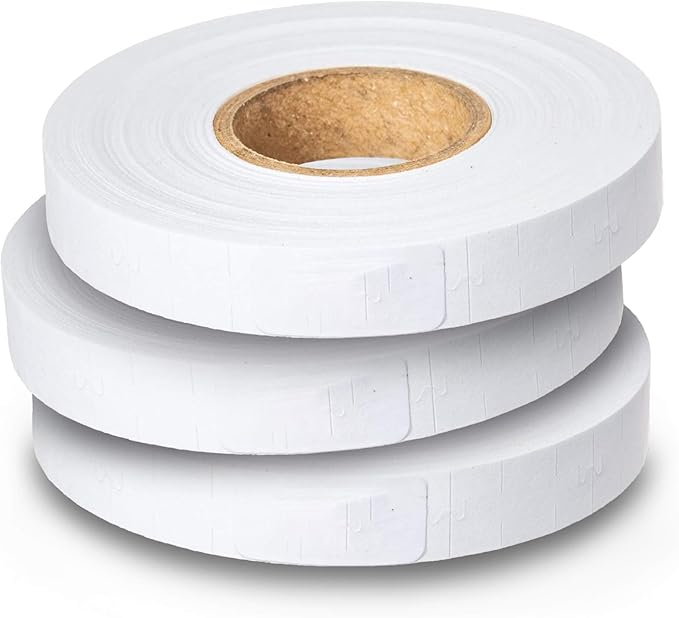 White Pricing Labels for Monarch Price Labeler, 2 Sleeves, 32 Rolls