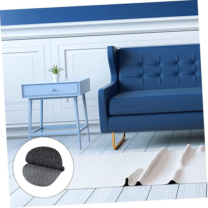 Ciieeo 5-Piece Non-Slip Furniture Fixing Stickers Removable Carpet Tape for Home Use Heavy-Duty Adhesive Rug Holder for Sofas and Cushions Prevent Sliding and Protect Floors
