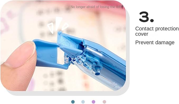 Correction Tape Pen, 5 Pieces Flower-Shaped Smooth Corrector Tape, Stationery Tool for Students, Teachers, Writers, Journalists, Artists, Accountants, Homework, Journaling, Crafting, Home, and Office