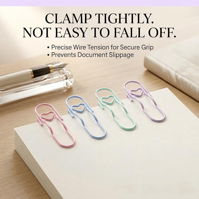 20pcs Pen Holders for Notebook, Teacher Gifts Macaron Pencil Holder Metal Journal Clip Pen Holders for Journal, Planner, Paperclip,Travelers Notebook Accessories