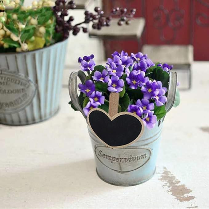 30 Pcs Wood Mini Chalkboard Clips - Blackboard Clips with Pegs for Memo, Note Taking, Food Label, Wedding Table Number, Party Decor