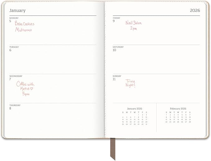 Orange Circle Studio Academic Planner 2025-2026, Desert Taupe, Large