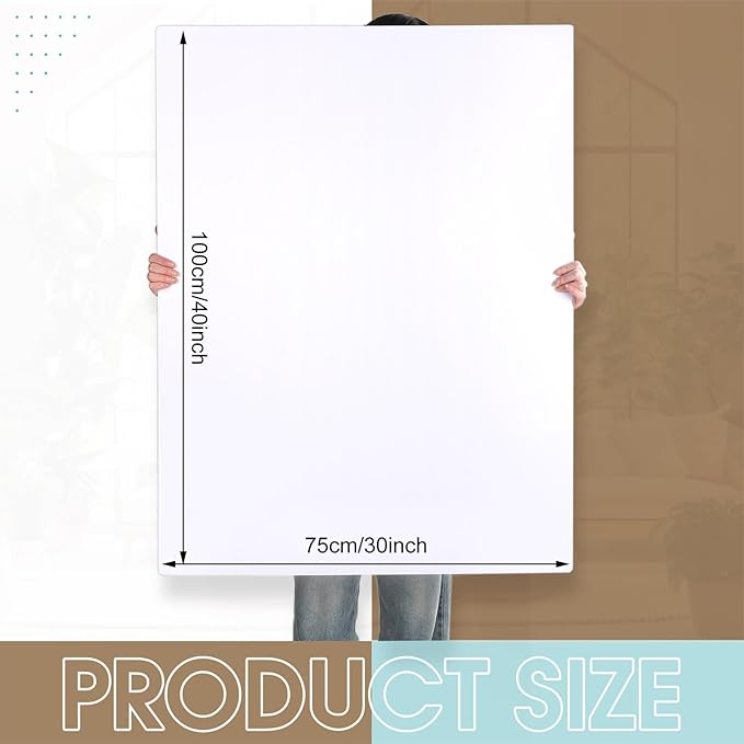 Kathfly 12 Pack Large White Foam Boards Bulk 30 x 40 x 3/16 inch Thickness Giant Foam Core Board Presentation Boards Multipurpose Blank Board for Presentation Project Craft Mounting School Display