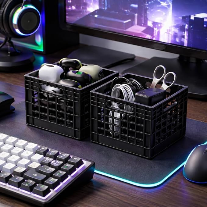 MINI STORAGE CRATE (BLACK)