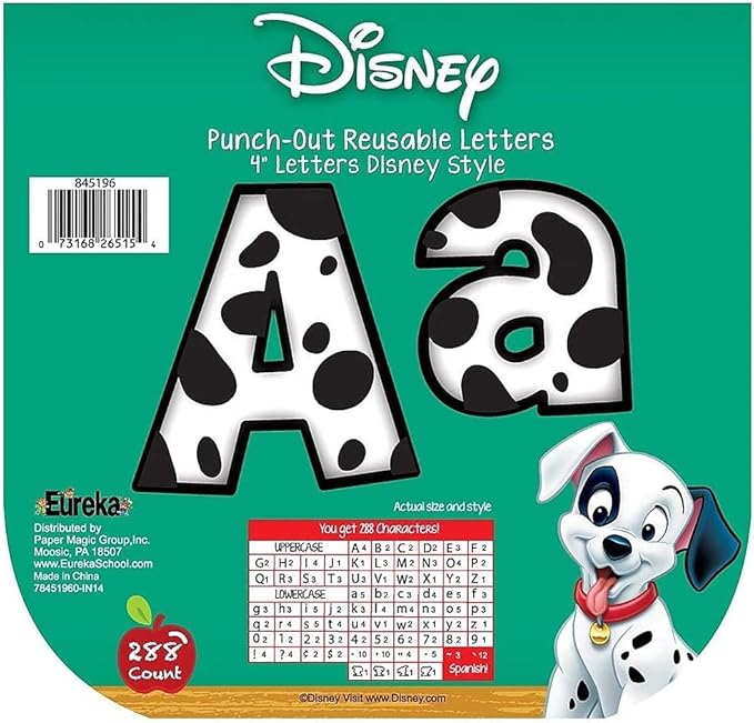 Eureka Mickey Mouse Clubhouse Red Deco 4" Letters, 216 Characters