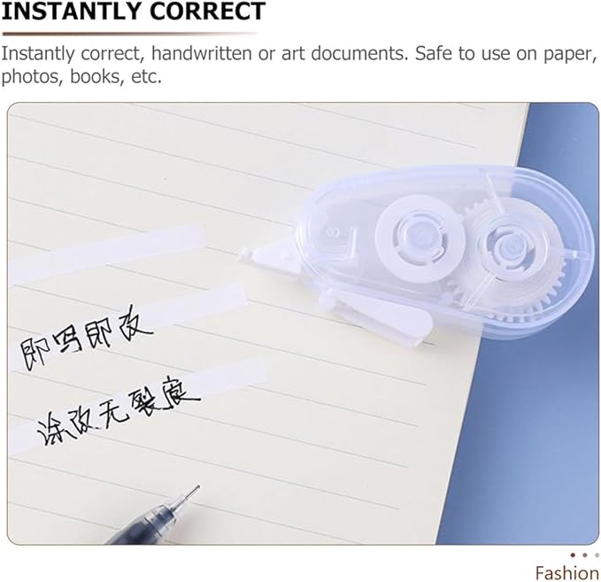 Veemoon 10pcs Correction Tape Set Portable Adhesive Writing Tapes for School and Office Use for Students and Professionals