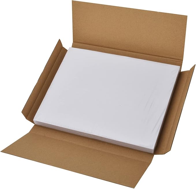 9527 Product 8.5" x 5.5" Half Sheet Self Adhesive Shipping Labels for Laser & Inkjet Printers, Easy to Peel Label, 500 Sheet 8.5 x 11 Address Labels, 2 Labels per Sheet (1000 Labels)
