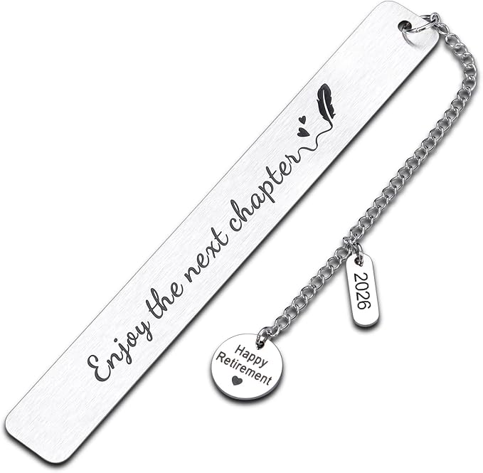 Happy Retirement Gifts for Women Men 2026 Bookmark for Book Lover Reader Retirement Gag Gifts for Coworker Colleagues Boss Retired Best Friend Teacher Nurse Farewell Leaving Gift for Employee Office