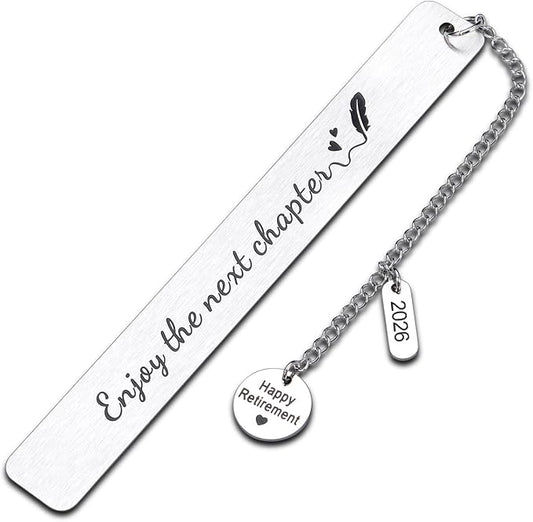 Happy Retirement Gifts for Women Men 2026 Bookmark for Book Lover Reader Retirement Gag Gifts for Coworker Colleagues Boss Retired Best Friend Teacher Nurse Farewell Leaving Gift for Employee Office