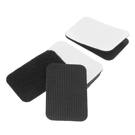 DECHOUS 5pairs Hook and Strips of Adhesive Non- for Sofa Rug and Cushion Stabilization Traceless Design for Easy Installation and Reusability