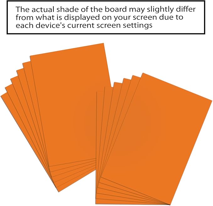 BAZIC Products Poster Board Fluorescent Orange 22" x 28" 25 Sheets