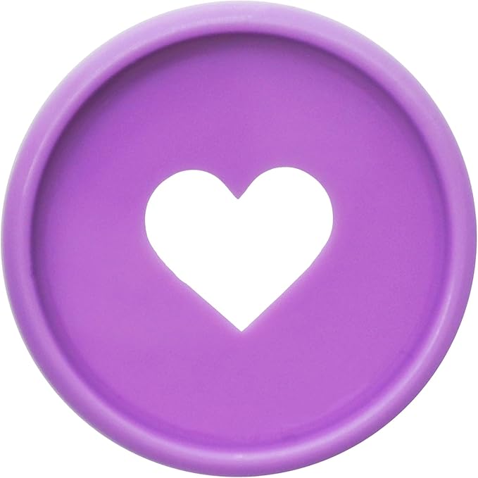 100pcs Planner Expander Discs 0.94Inch Book Binding Disc for Discbound Notebook Accessories Heart Binder Rings(Purple,0.94inch/24 mm)