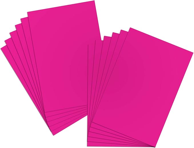 BAZIC Products Poster Board Fluorescent Pink 22" x 28" 25 Sheets