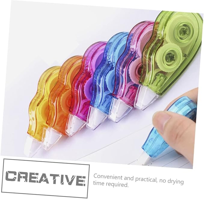 Milisten Highlighter Correction Tape Correction Belt Stationery for Boys and Girls Random