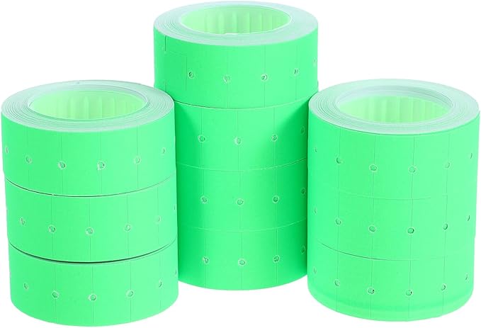 Sewroro 5000pcs Price Marker Label Stickers Self-Adhesive Cost Tags for Supermarkets Fluorescent Pricing Paper for Retail Product Identification
