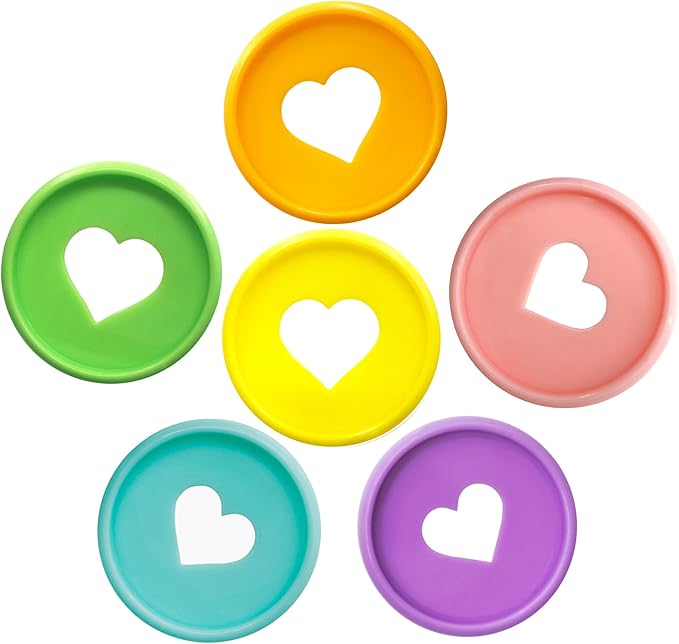 100pcs Planner Expander Discs 1.26Inch Book Binding Disc For Discbound Notebook Accessories Heart Binder Rings(Candy Mixed,1.26 inch/32 mm)