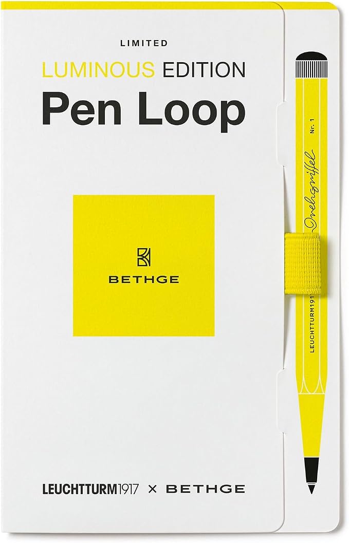 LEUCHTTURM1917 x BETHGE Luminous Yellow Pen Loop (400489) - Limited Edition (Luminous Yellow)