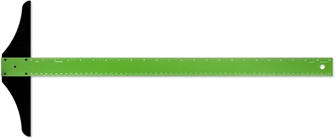 Alumicolor 24-inch Standard Aluminum T-Square for Art Framing & Drafting, Green