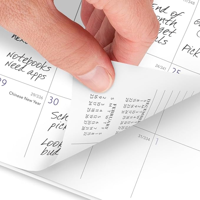 AT-A-GLANCE 2025 Planner, Weekly & Monthly, 5-1/2" x 8-1/2" Small, Badge, Floral (1722F-200-25)