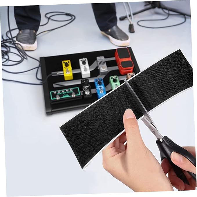 2rolls Hook and Pedal Mounting Tape for Guitar Pedal Board Professional Grade Adhesive Strips for Securely Fixing Easy to Use Suitable for Beginners and Professionals