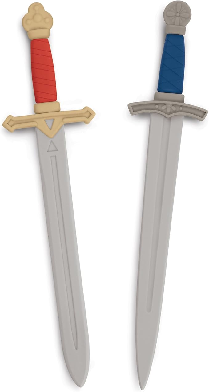 Genuine Fred Book Slayer Sword Bookmarks, Set of 2 Page Markers, Soft and Flexible Silicone, 4.1" Tall, for Epic Fantasy Readers and Book Lovers