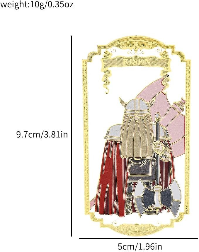 Anime Frieren: Beyond Journey's End Bookmark Stainless Steel Manga Fans Cartoon Fashion Student Scholar Learning Gift (Eisen)