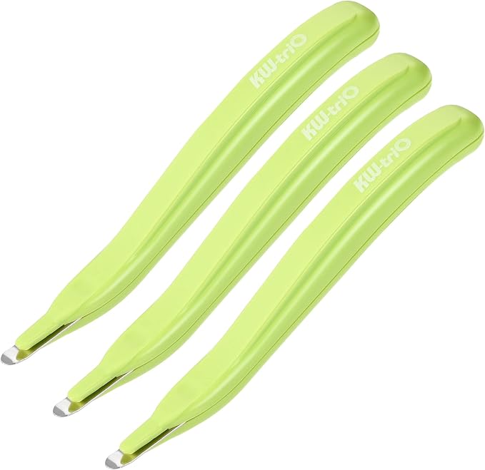 MECCANIXITY Staple Remover Tools, Magnetic Staplers Puller for Office Home Desktop Accessory, Green Pack of 3