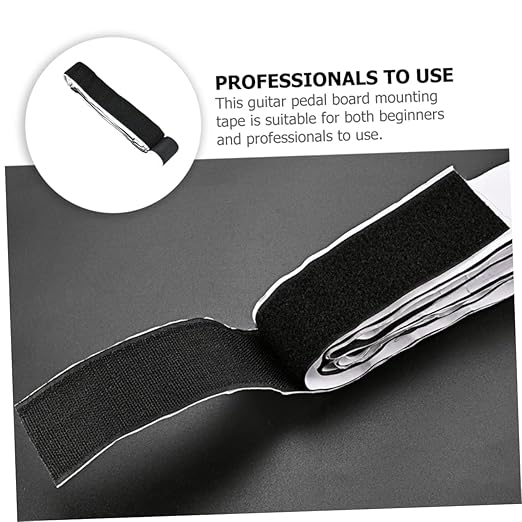 Kisangel Guitar Effects Pedal Mounting Tape Fasteners for Pedal Board Accessories Strong Adhesive Easy to Organize Stage and Reliable