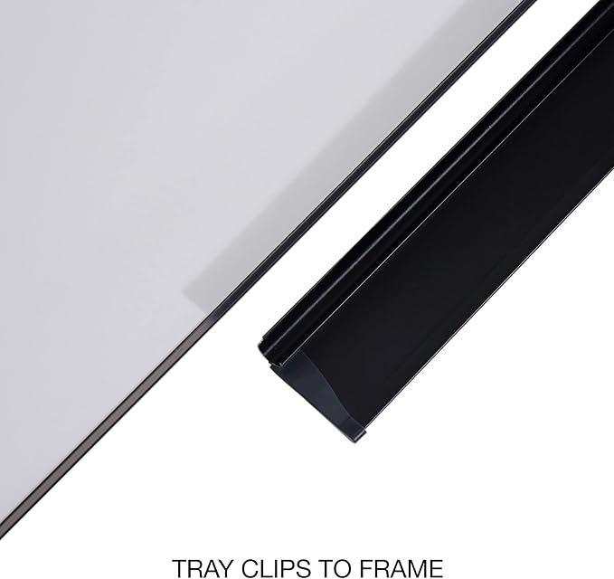 Universal 43628 Dry Erase Board, Melamine, 36 x 24, Black Frame