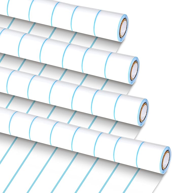 4 Rolls Notebooks Bulletin Board Paper Roll Non-Woven Bulletin Board Background Reusable Waterproof Classroom Poster Fade Resistant Poster for Classroom Decor Wrapping Craft Supplies 15.6In x 12 Ft