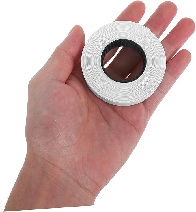 10rolls Price Label Paper for Price Marker Labeller Labels Per Roll for Retail Supermarkets and Offices White Pricing Stickers Easy to Use