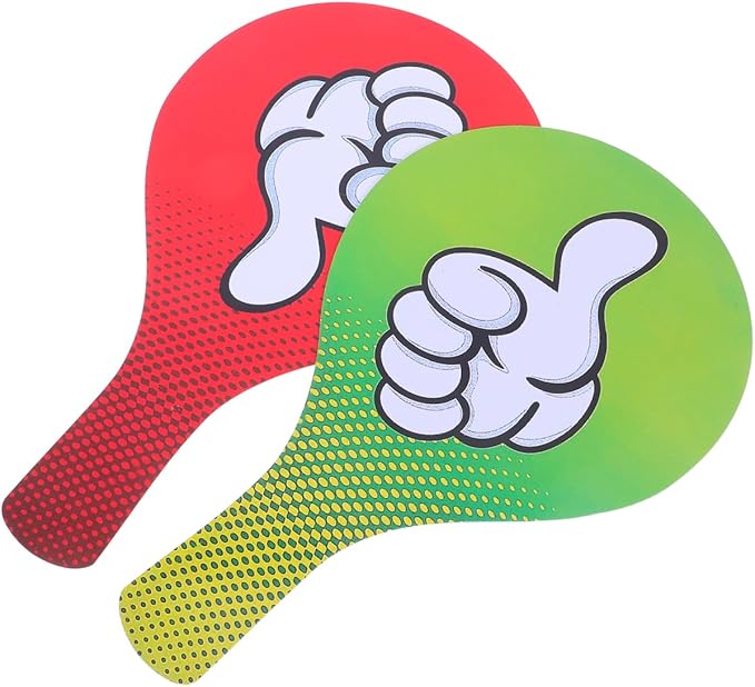 ibasenice Thumbs up Thumb Down Paddles 2-Pack Classroom Voting Paddle Signs for Teacher Student Interaction PVC 8.27X5.12 Inches School Supplies