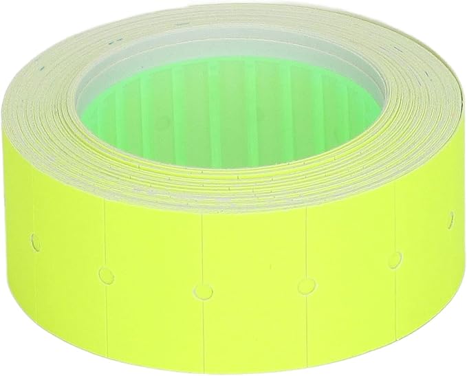 30 Rolls/15000 pcs Price Gun Labels, Blank Price and Date Gun Labels for Mx-5500 M5500, Pricemarker Stickers Label Paper Tag Labels (Yellow)