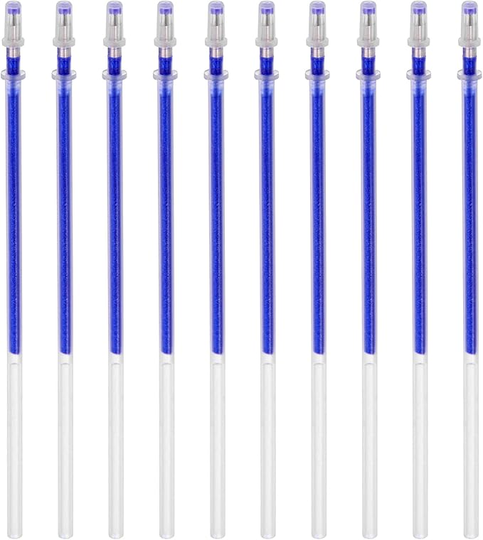 PATIKIL 1mm Gel Pens Refills, 24 Pack Sparkle Metallic Ink Bold Point for Adults Coloring Books Scrapbooking Art Drawing Journaling, Blue