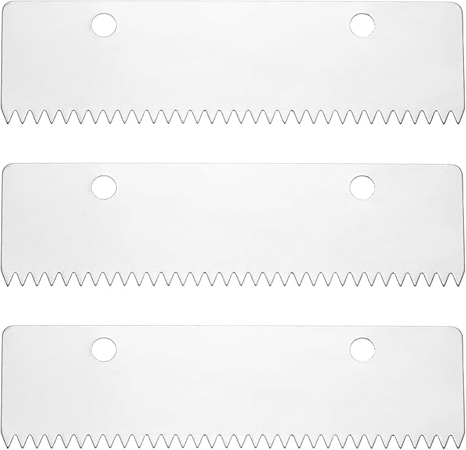 PATIKIL 3 Pcs Replacement Blades for Packing Tape Dispensers, 3.1 x 0.9inch 15018 Tape Dispenser Blade Carbon Steel for Home Office Warehouse Wrapping Packaging Mailing Shipping, Silver