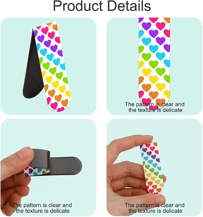 Magnetic Bookmarks - 15PCS Colorful Irregular Cute Magnet Bookmark Clips for Women, Men & Kids (Style-2)