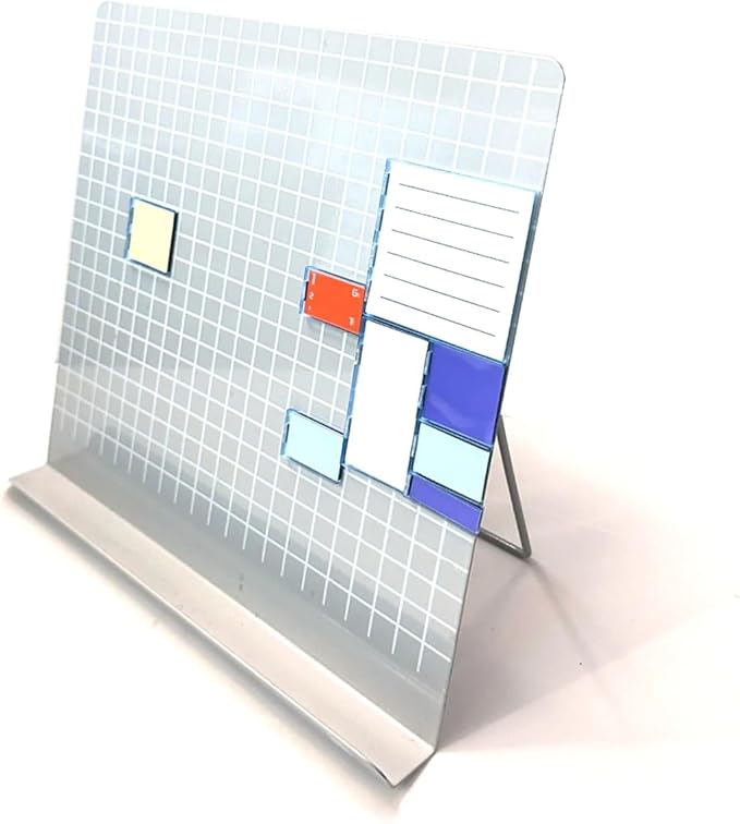 Bravestorming ThinkerBoard, Magnetic Board for Magnetic Memo Brick for Idea Visualization & Learning (Organizer, Bricks NOT Included)