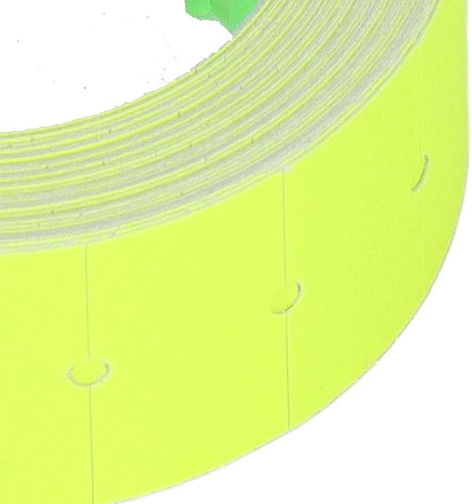 30 Rolls/15000 pcs Price Gun Labels, Blank Price and Date Gun Labels for Mx-5500 M5500, Pricemarker Stickers Label Paper Tag Labels (Yellow)