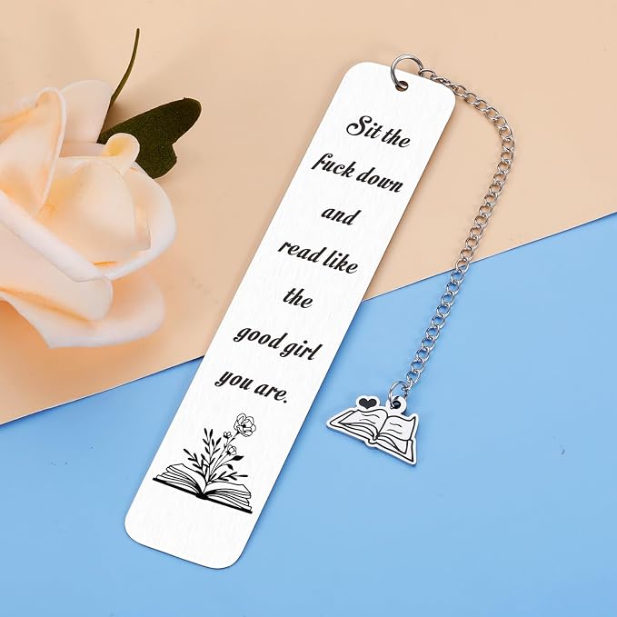 Smutty Bookmarks, Smut Book Merch Smutty Book Lovers Gifts for Women Female Friend Book Lover Bookish Gifts Christmas Stocking Stuffers Book Accessories for Bookworm Nerd Book Club Birthday Gifts