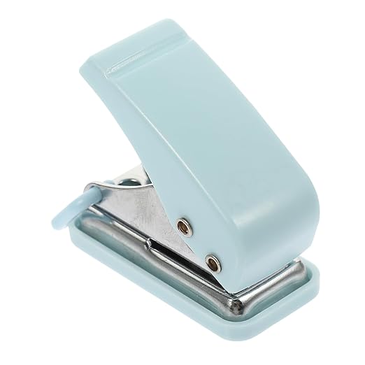 Holibanna Mini Hole Puncher Compact Single Hole Punch for Office School and Home Use Ergonomic Design Durable for Adults