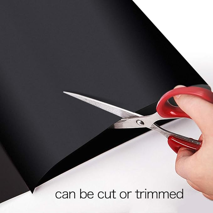 ZHIDIAN Magnetic Chalkboard Contact Paper for Wall, 60" x 36" Non-Adhesive Back Chalkboard Wallpaper, Blackboard Wall Sticker with Chalks for Home/School/Playroom