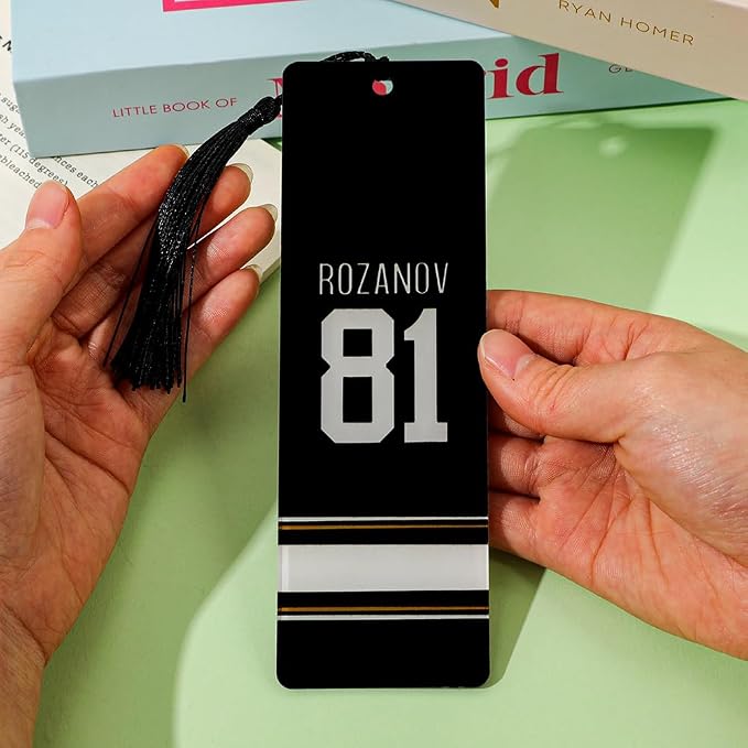Heated Rivalry Inspired Bookmark Merch Stuff, Ilya Rozanov 81 Shane Hollander 24 Acrylic Bookmarks Gifts Accessories Merchandise for Fans Women Men Easter Birthday Book Lovers (2pcs Style A)